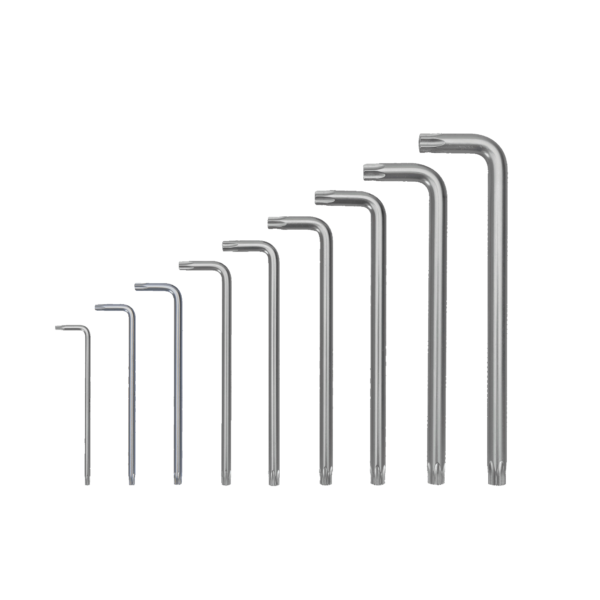 JEU DE 9 CLES TORX AVEC TROU LONGUES-VITO