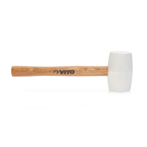 MAILLET CAOUTCHOUC BLANC 300X80X45MM-VITO