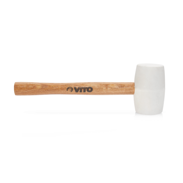 MAILLET CAOUTCHOUC BLANC 300X80X45MM-VITO