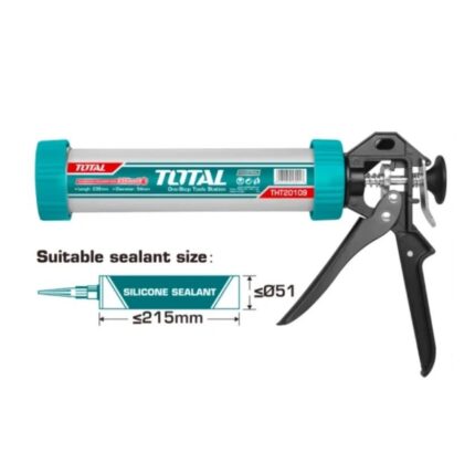 Pistolet à calfeutrer en aluminium 215mm