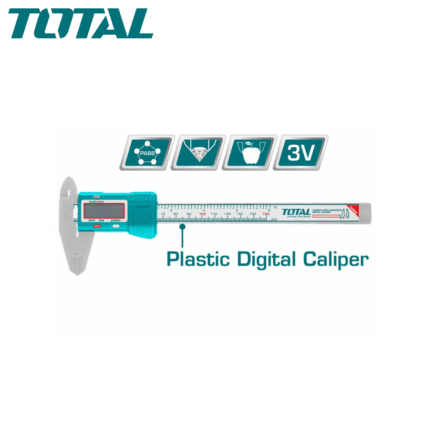 Pied à coulisse numérique en plastique TOTAL