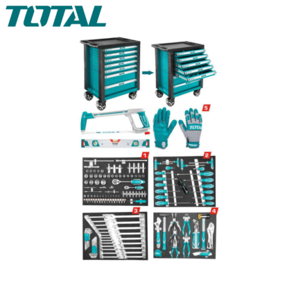 Coffret d’outils de 162 pièces TOTAL