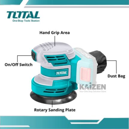 Ponceuse à orbite aléatoire au lithium-ion 20V