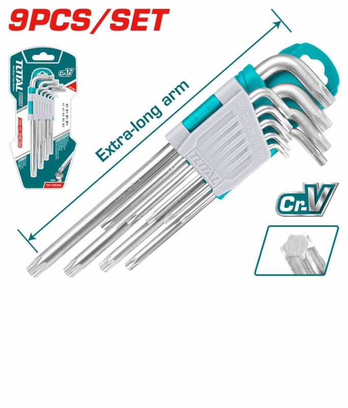 9 Pièces Clé Torx Bras Extra long